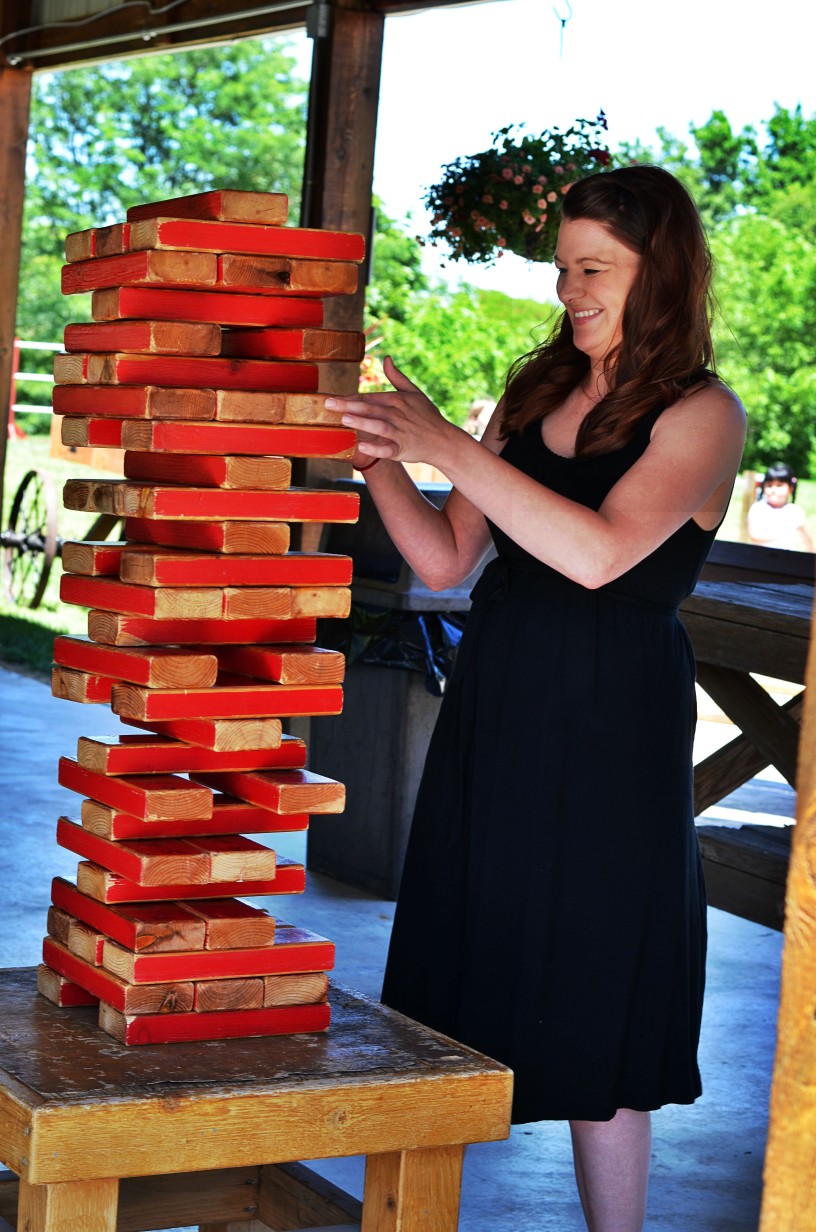 large outdoor jenga game