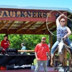 learn to rope at a Faulkner's Ranch company outing
